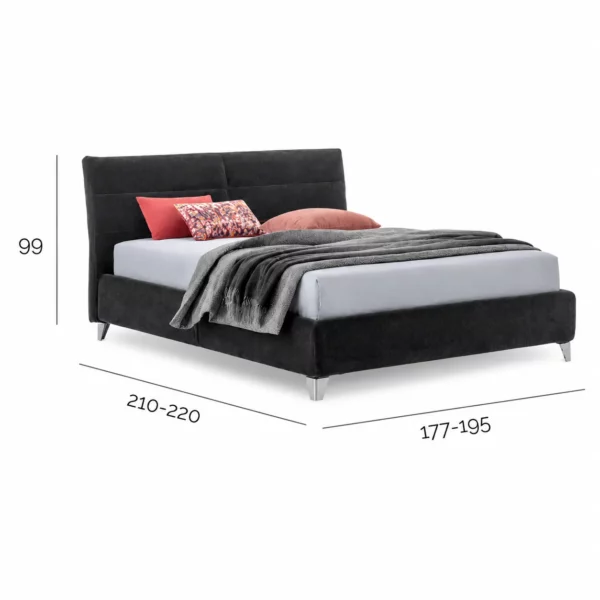 Letto V&NICE - Berry contenitore h 25  160x200