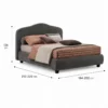 Letto Althea Contenitore V&nice dimensioni_risultato Letto V&Nice - Althea contenitore h 25 160 x 190