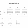 Letto Rosini - Arata contenitore 90 x 200