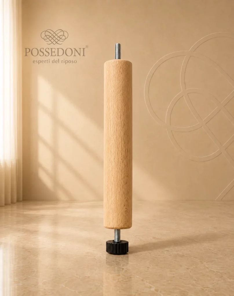 Piede centrale per rete in legno Dorsal regolabile