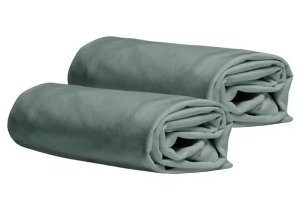 coppia federe vivacolor acquamarino