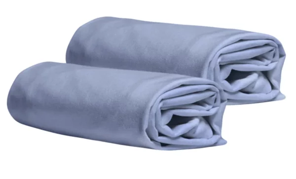 coppia federe vivacolor blu