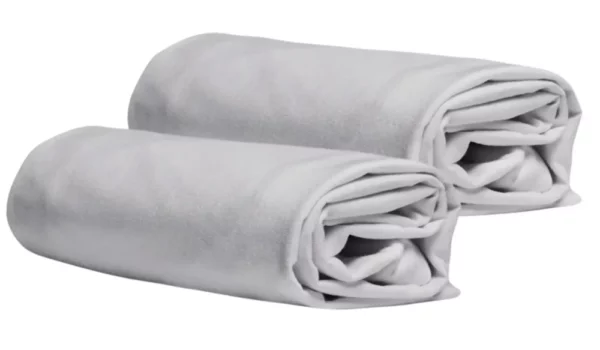 coppia federe vivacolor grigio perla