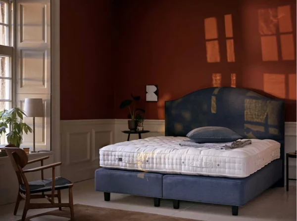 Set letto Vispring-Devonshire 180x200, Sommier De Luxe e Testiera Clabon