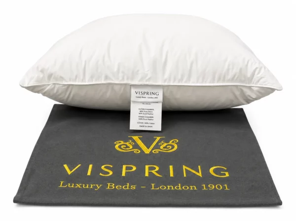Vispring guanciale piuma d'anatra Europea fianco_risultato Guanciali Vispring – Piuma e Piumino d’Anatra Europea