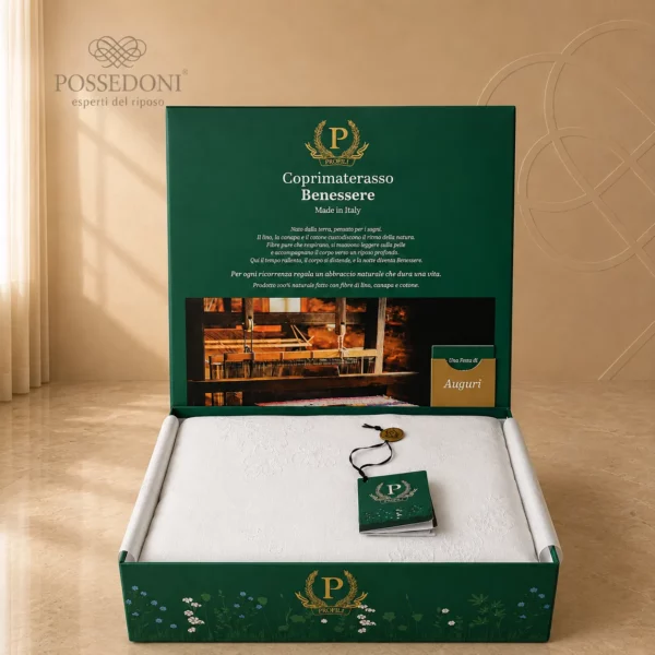 Coprimaterasso Benessere Profili – Confezione Aperta Possedoni_risultato Tessili Profili - Coprimaterasso Benessere con 2 Federe Copricuscino