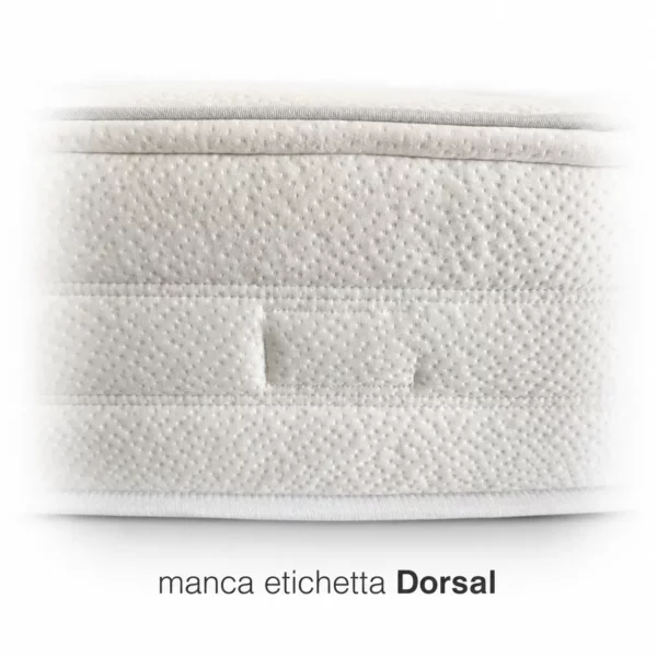 Materasso Zefirio Dorsal 160x190 outlet 50% particolare etichetta_risultato_risultato Outlet Materassi – Dorsal Zefiro Memory FT23 160x190 cm