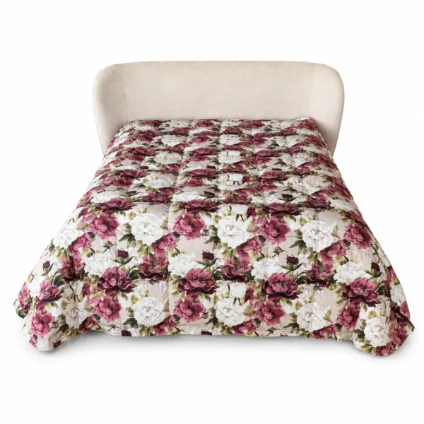 rapunta Bellapiuma DaunenStep Floreale Bordeaux 270×260 letto sfondo bianco_risultato_risultato Tessili DaunenStep - Trapunta Bellapiuma Floreale Bordeaux